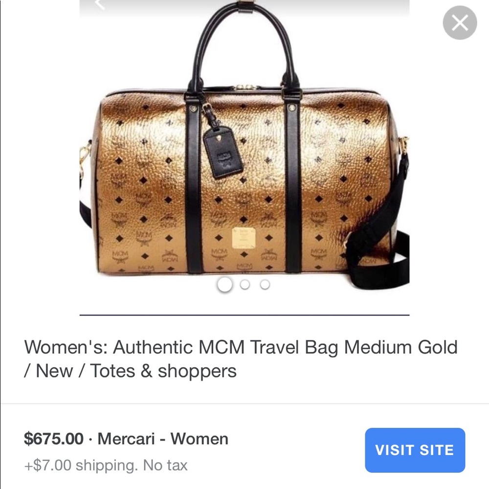 Authentic MCM travel bag